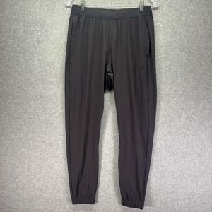 Gymshark Pants Mens Medium Gray Stretch Athletic Joggers Lightweight Nylon